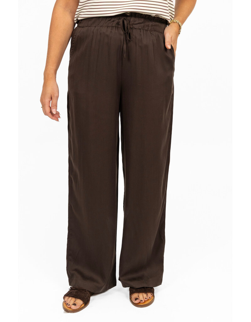 21Jewelz Losvallende pantalon met koordje - bruin