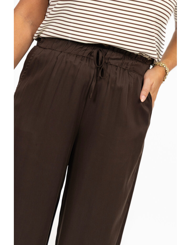 21Jewelz Losvallende pantalon met koordje - bruin