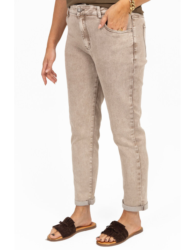 21Jewelz Washed mom jeans - beige