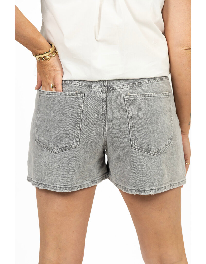 21Jewelz Jeans shortje - grijs