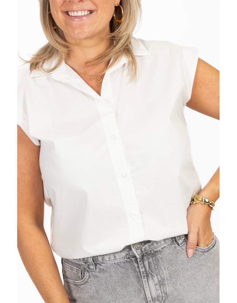 21Jewelz Basic mouwloos blousje - wit