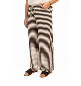 21Jewelz Gehaakte losvallende broek met strepen - bruin/beige
