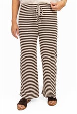 21Jewelz Gehaakte losvallende broek met strepen - bruin/beige