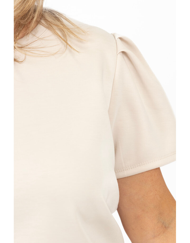 21Jewelz Sweatshirt met pofmouw - beige