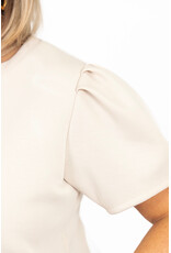 21Jewelz Sweatshirt met pofmouw - beige