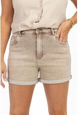 21Jewelz Jeans shortje met omgeslagen pijp - washed beige