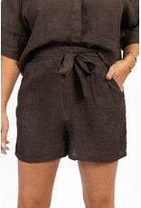 21Jewelz Linnenlook shortje - bruin