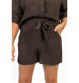21Jewelz Linnenlook shortje - bruin
