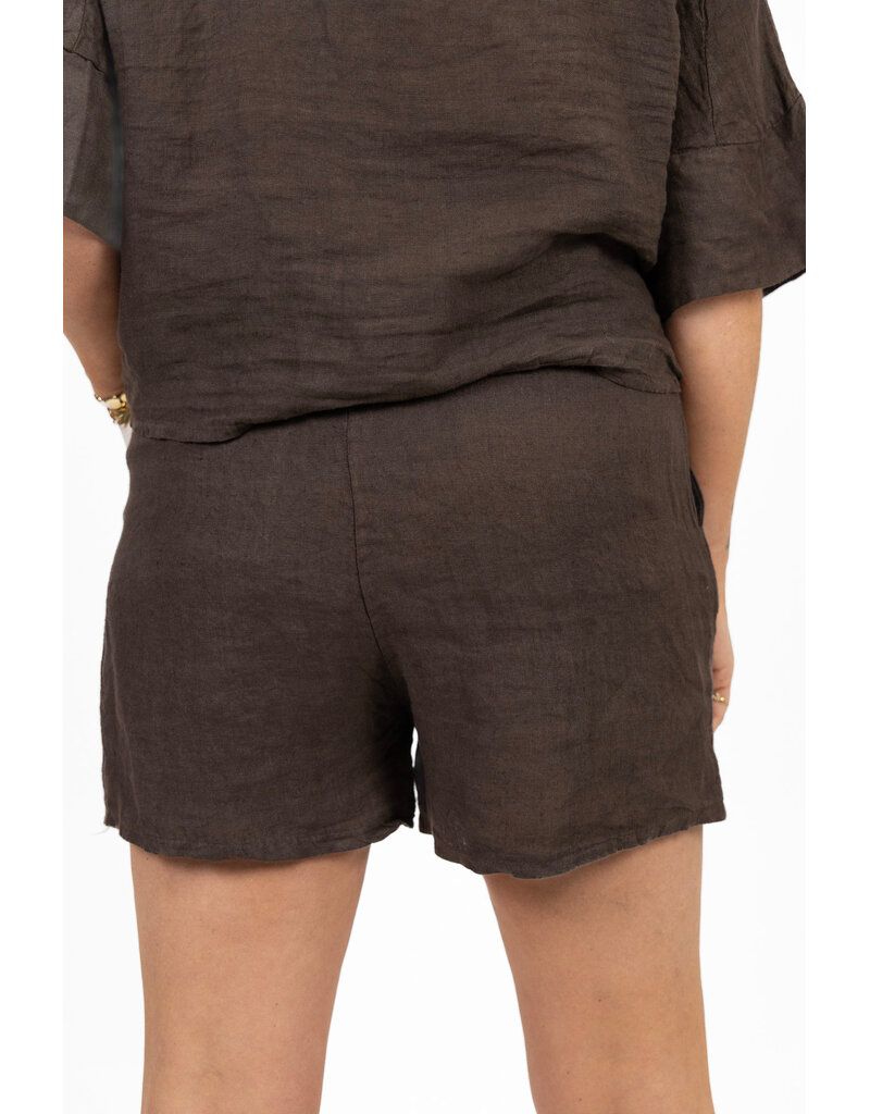21Jewelz Linnenlook shortje - bruin