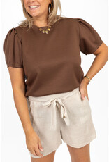 21Jewelz Linnenlook shortje - beige