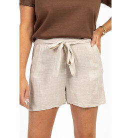21Jewelz Linnenlook shortje - beige