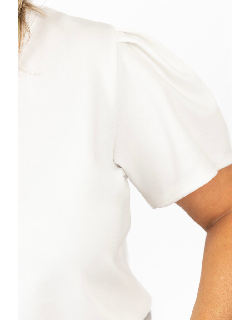 21Jewelz Sweatshirt met pofmouw - wit
