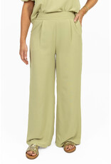21Jewelz Losvallende pantalon met elastiek band - groen