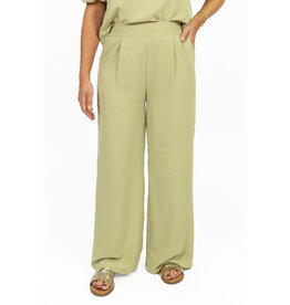 21Jewelz Losvallende pantalon met elastiek band - groen