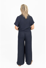 21Jewelz Losvallende co-ord set met knoopdetail - navy blauw