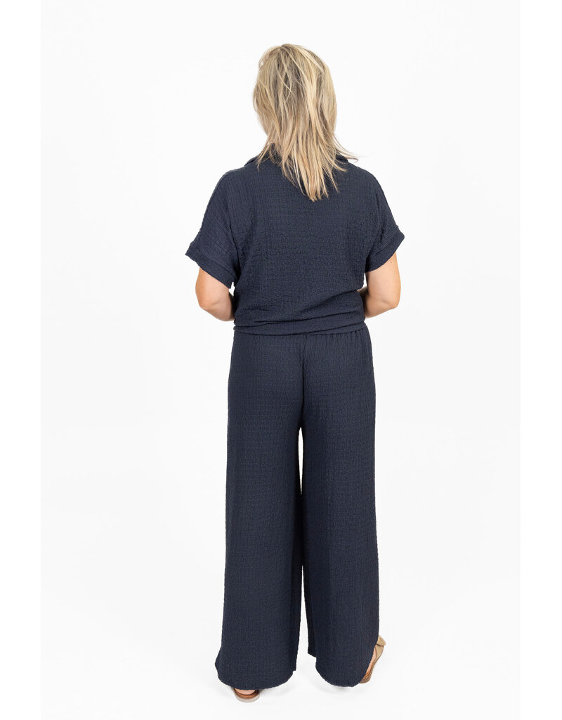 21Jewelz Losvallende co-ord set met knoopdetail - navy blauw