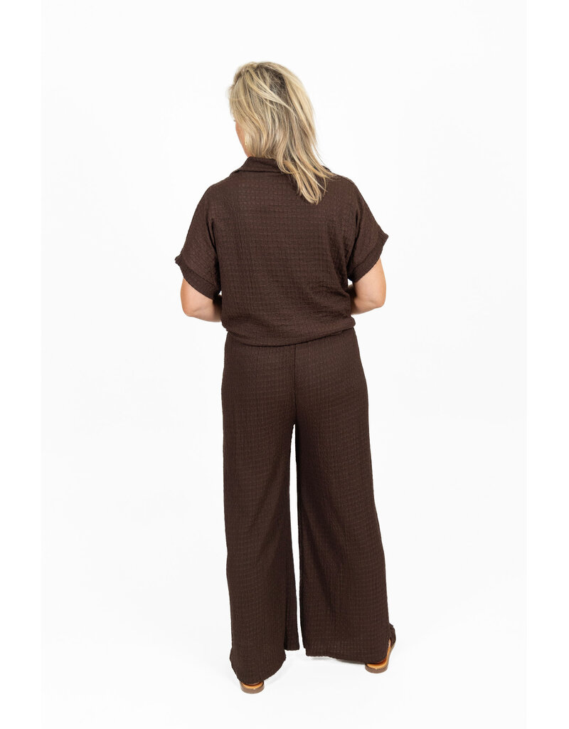 21Jewelz Losvallende co-ord set met knoopdetail - bruin