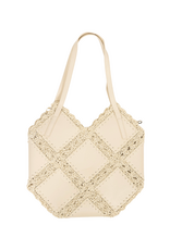 21Jewelz Shopper met rotan details - beige