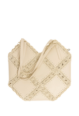 21Jewelz Shopper met rotan details - beige