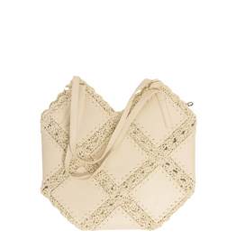 21Jewelz Shopper met rotan details - beige