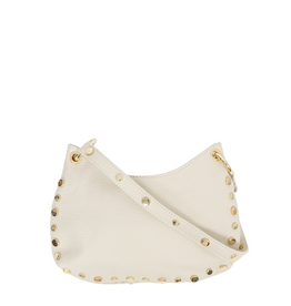 21Jewelz Schoudertas met gouden studs - ecru