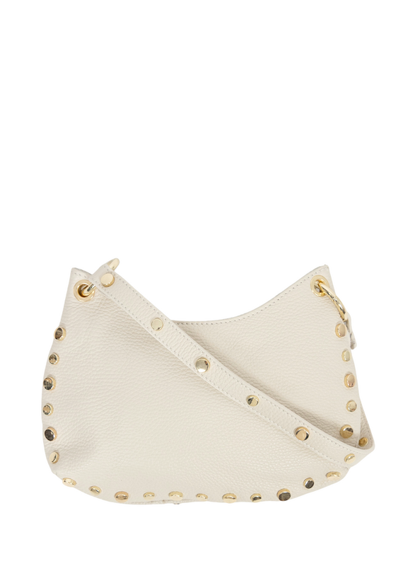 21Jewelz Schoudertas met gouden studs - ecru