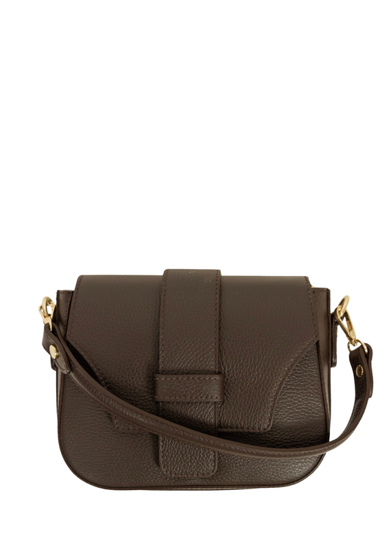 21Jewelz Luxe citytas met klep - donkerbruin