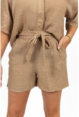 21Jewelz Linnenlook shortje - camel