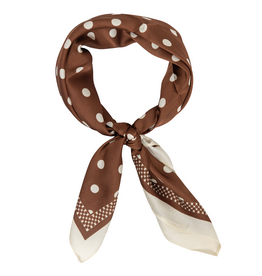 21Jewelz Sjaaltje met grote bolletjes print - bruin