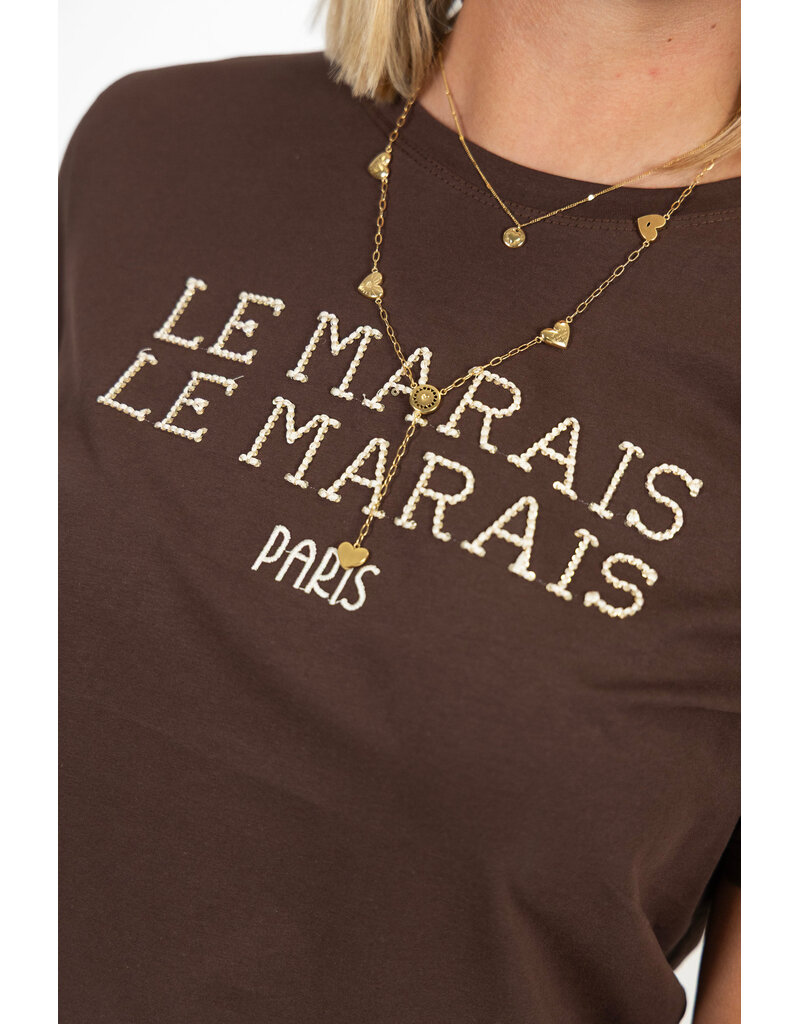 21Jewelz Le Marais t-shirt - bruin