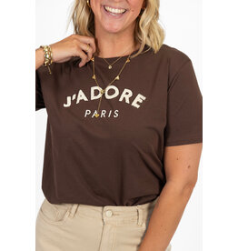 21Jewelz T-shirt J'adore Paris - bruin/beige