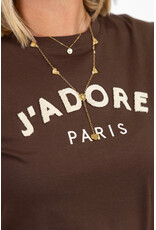 21Jewelz T-shirt J'adore Paris - bruin/beige