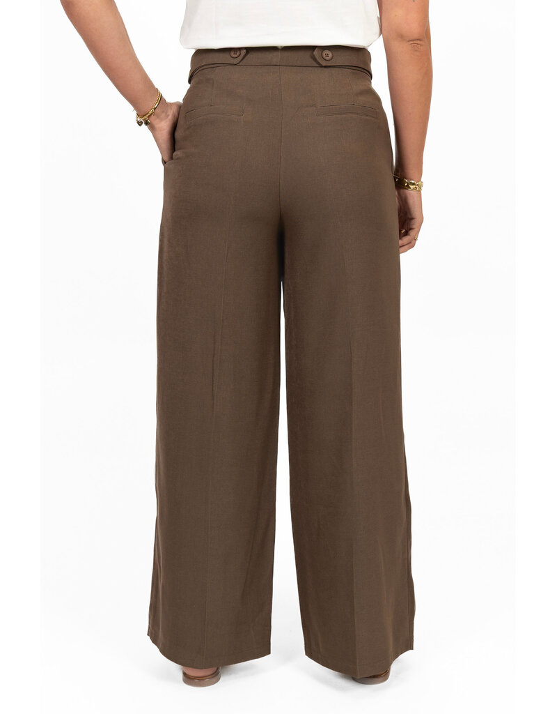 21Jewelz Pantalon met sierknopen - bruin