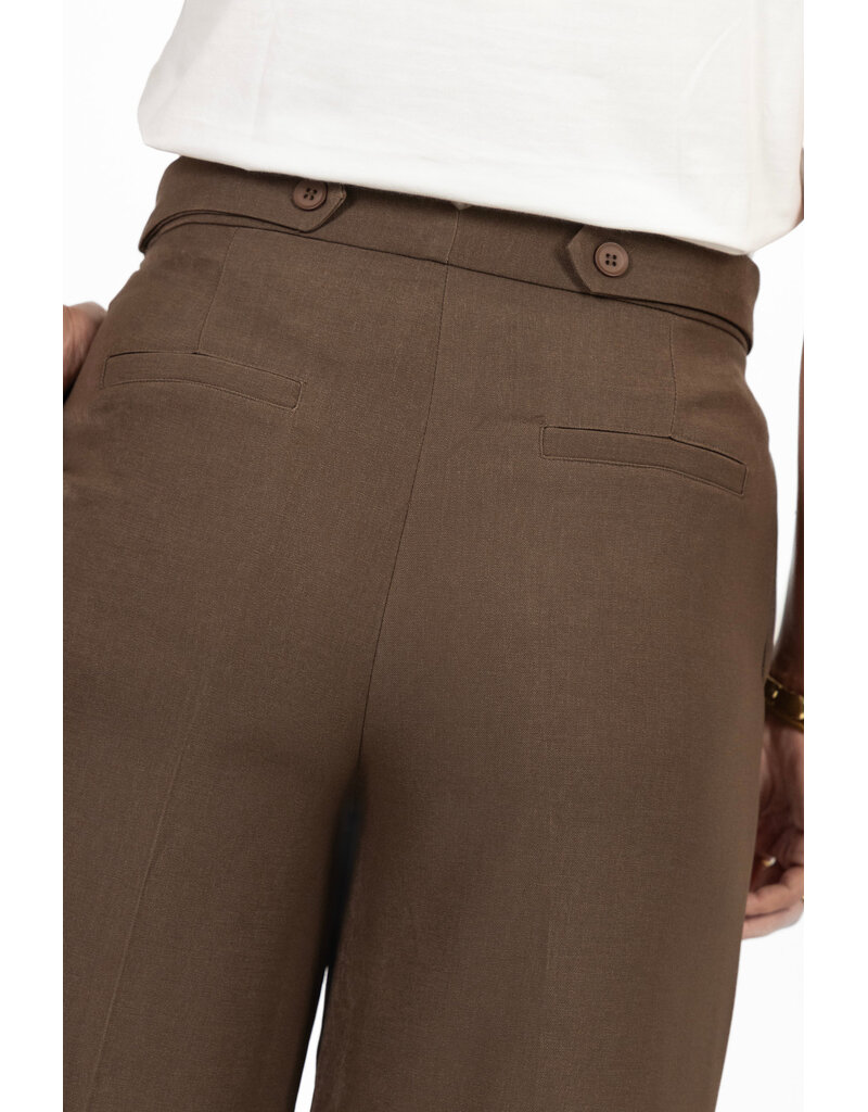21Jewelz Pantalon met sierknopen - bruin