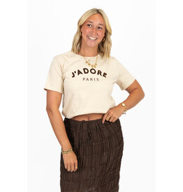 21Jewelz T-shirt J'adore Paris - beige/bruin