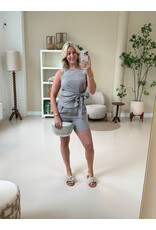21Jewelz Linnenlook shortje - taupe