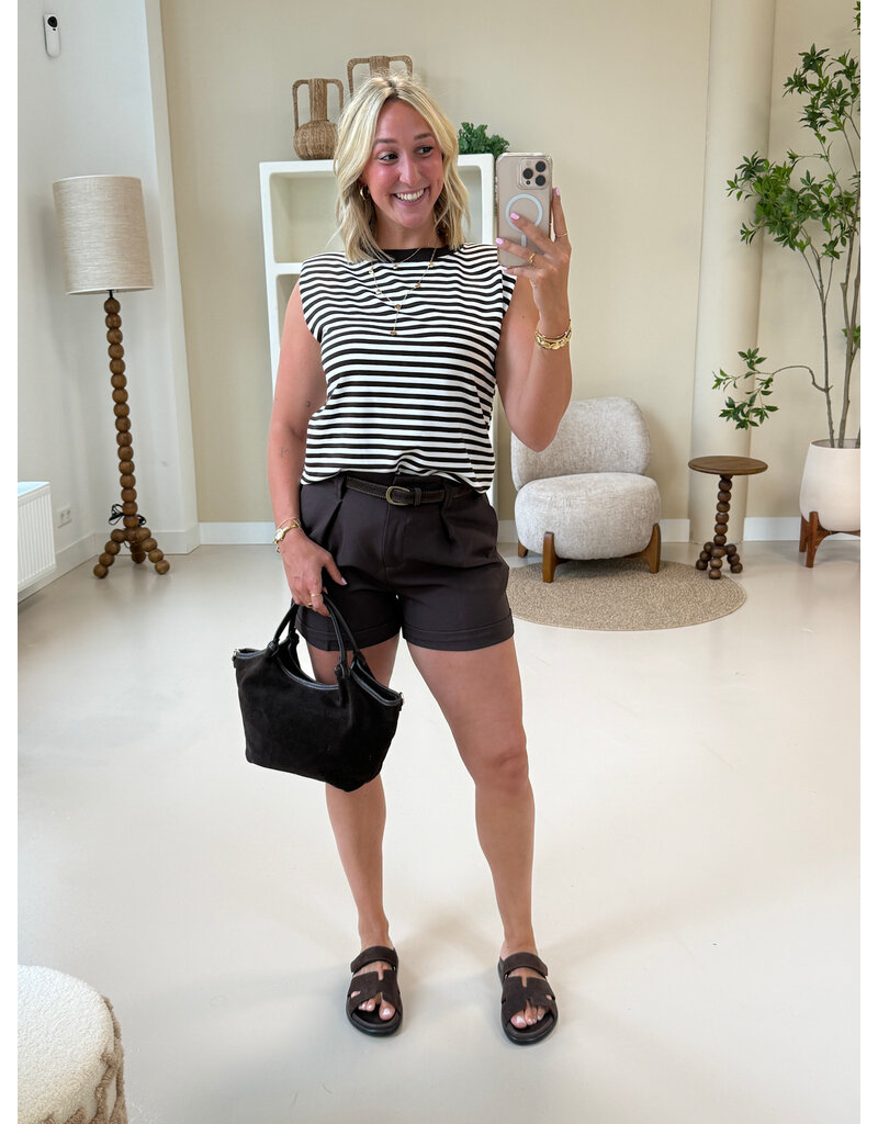 21Jewelz Bruin shortje met riem