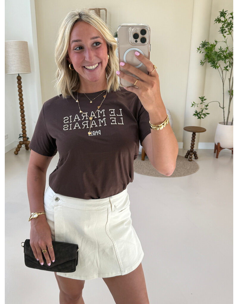 21Jewelz Jeans overslag skort - ecru