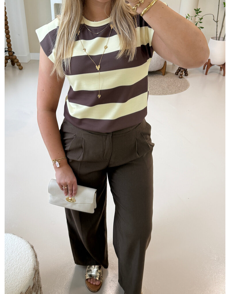 21Jewelz Pantalon met sierknopen - bruin