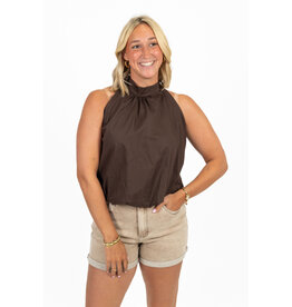 21Jewelz Balloon look haltertop - bruin