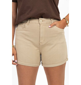 21Jewelz Effen jeans shortje - beige