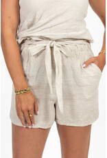 21Jewelz Linnenlook shortje - beige