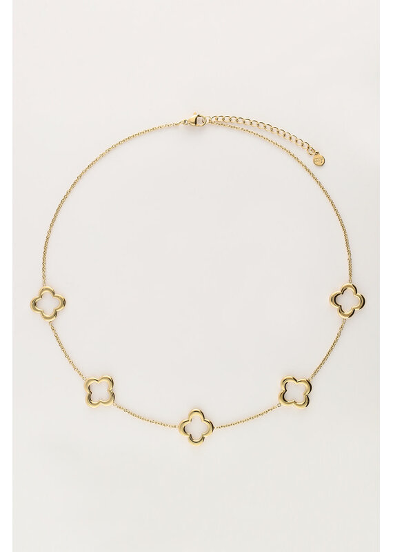 My Jewellery My Jewellery - Ketting met vijf klavers - goud