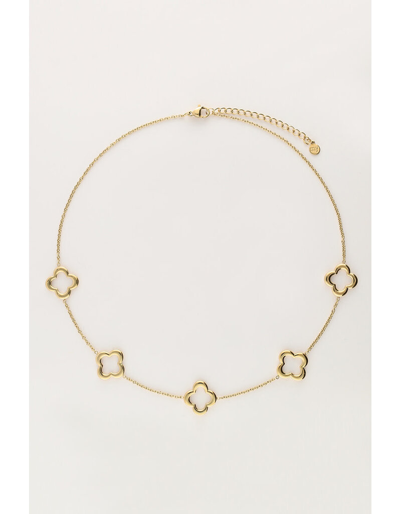 My Jewellery My Jewellery - Ketting met vijf klavers - goud
