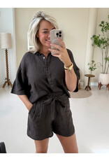 21Jewelz Linnenlook shortje - bruin