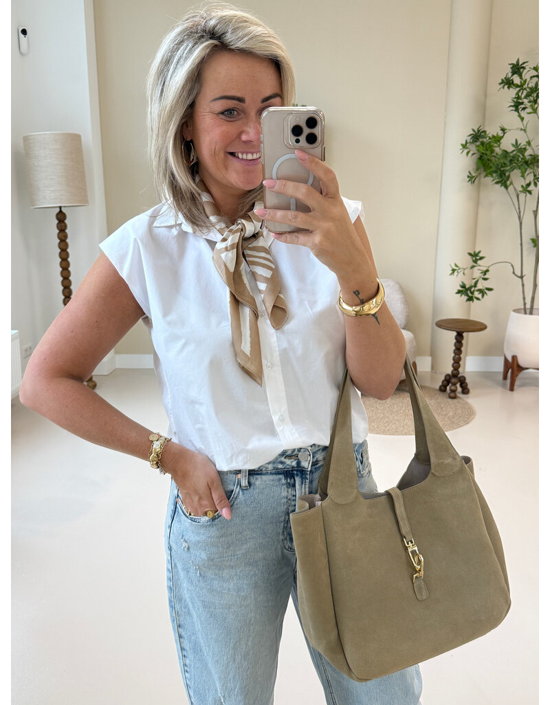 21Jewelz Basic mouwloos blousje - wit