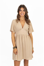 21Jewelz Kort basic jurkje - beige