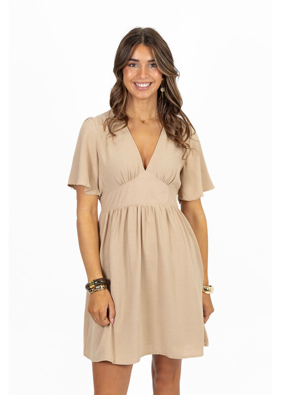 21Jewelz Kort basic jurkje - beige