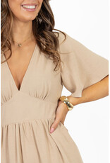 21Jewelz Kort basic jurkje - beige