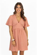 21Jewelz Kort basic jurkje - oud roze